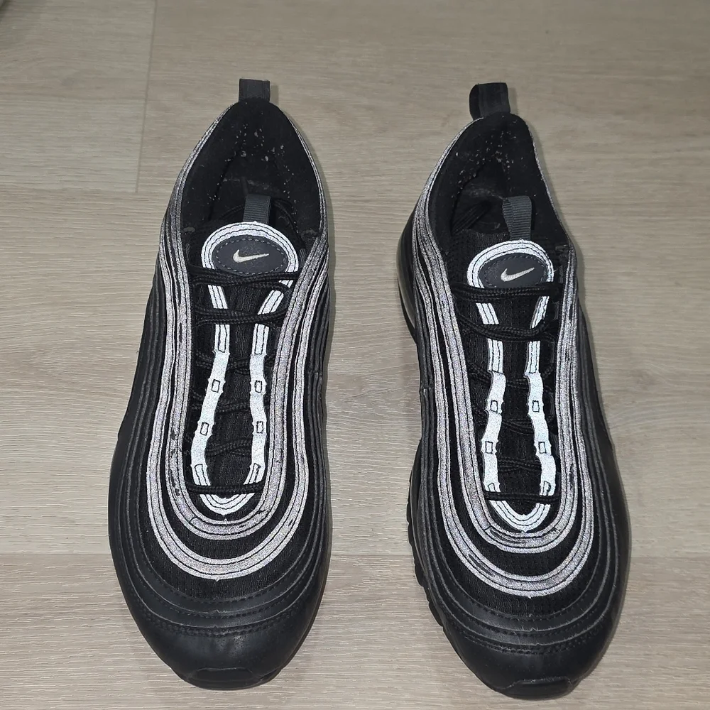 Nike Air Max 97 All Black‎ Sneakers Size 7Y Shoes